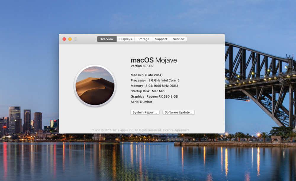 [•] MacOS Mojave with Radeon RX 580 8GB Graphics WOW